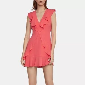 Ruffled fit and flare dress